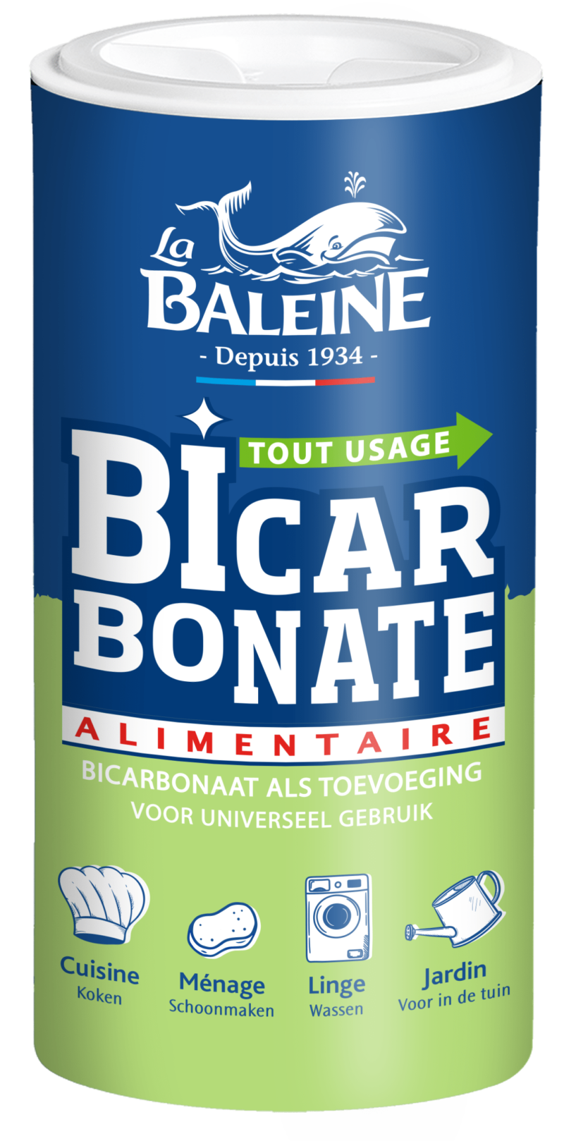 Bicarbonate alimentaire, La Baleine (800 g)  La Belle Vie : Courses en  Ligne - Livraison à Domicile