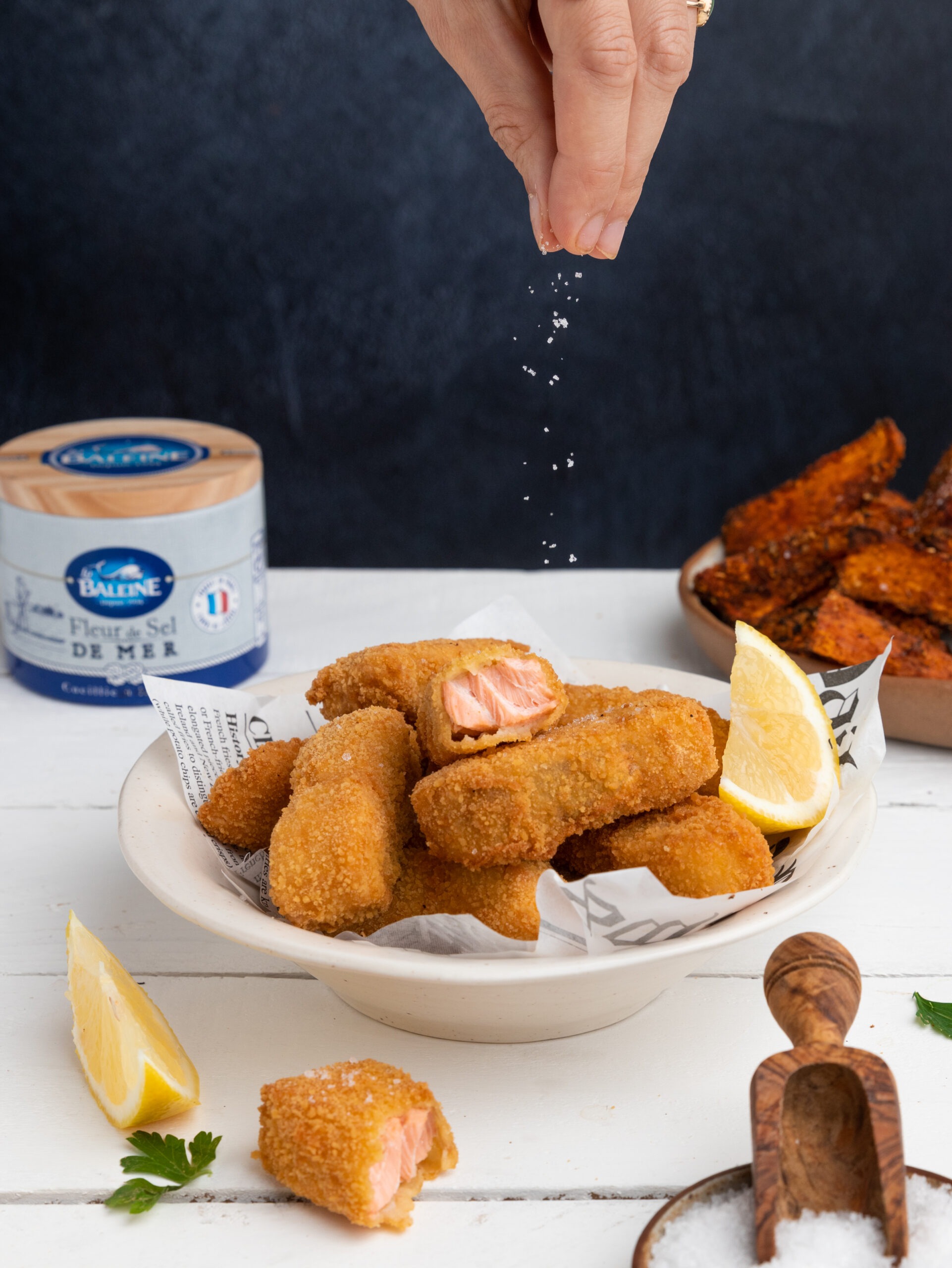 Saumon façon fish & chips