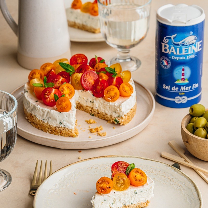 Cheesecake salé au chèvre frais