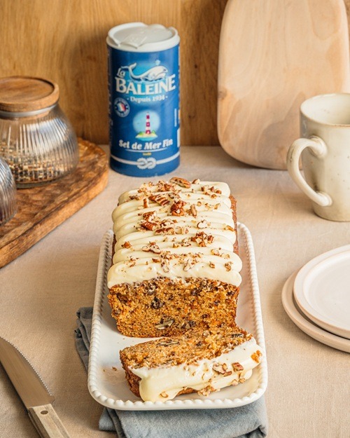 Carrot Cake moelleux, glaçage au cream cheese et noix de pécan